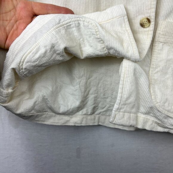 Y2K Oversized Corduroy Button Up Chore Jacket Womens S Baggy‎ Quilted 90s Boho - Picture 6 of 11